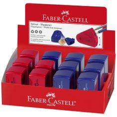 Faber-Castell Ořezávátko Sleeve bezpečnostní duo červená/modrá