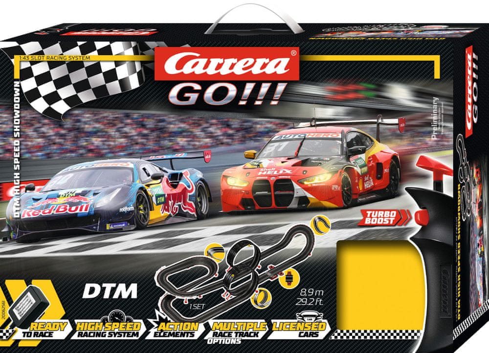 Levně Carrera Autodráha GO 62561 DTM High Speed Show