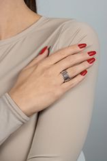 Brilio Silver Masivní pozlacený prsten RI065Y (Obvod 56 mm)
