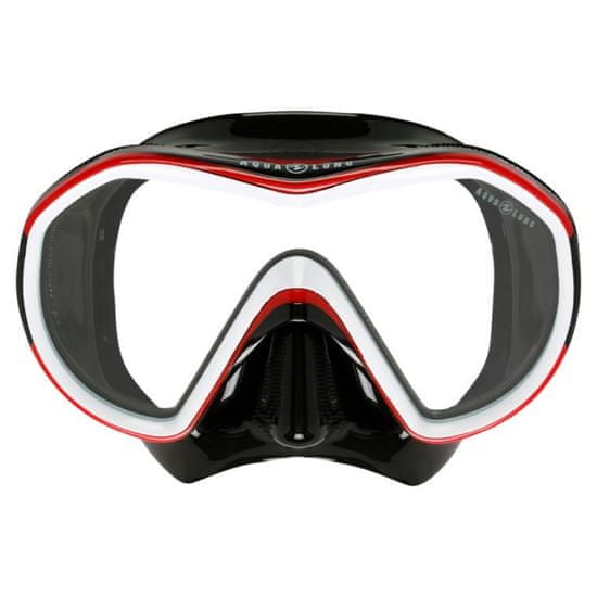 AQUALUNG maska REVEAL X1 černý silikon, červená