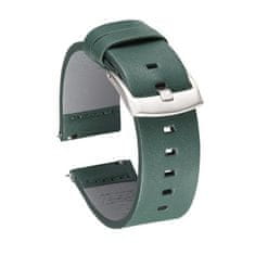 BStrap Fine Leather řemínek na Xiaomi Amazfit Stratos 2/2S/3, green