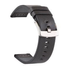 BStrap Fine Leather řemínek na Xiaomi Watch S1 Active, black
