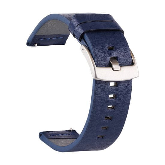 BStrap Fine Leather řemínek na Huawei Watch GT2 Pro, blue