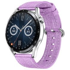 BStrap Denim řemínek na Huawei Watch GT2 42mm, purple