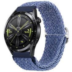 BStrap Braid Nylon řemínek na Samsung Galaxy Watch 3 41mm, blue white