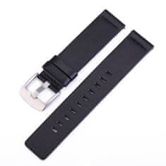 BStrap Fine Leather řemínek na Xiaomi Watch S1 Active, black