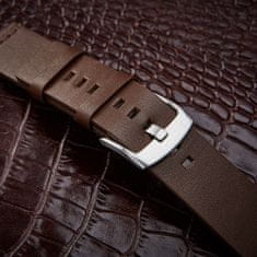 BStrap Fine Leather řemínek na Samsung Galaxy Watch 3 45mm, brown