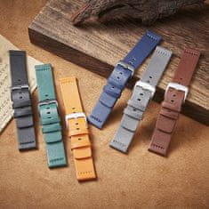 BStrap Fine Leather řemínek na Huawei Watch GT2 Pro, blue