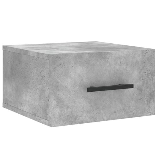 Vidaxl Nástěnný noční stolek betonově šedý 35 x 35 x 20 cm