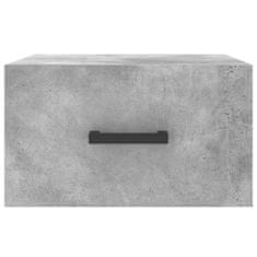 Vidaxl Nástěnný noční stolek betonově šedý 35 x 35 x 20 cm