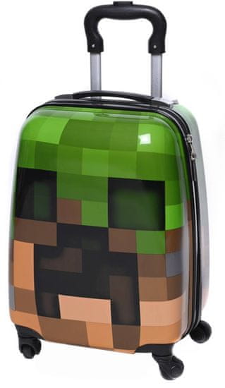 ATAN Dětský cestovní kufr Minecraft Pixel 29l KFBH1271