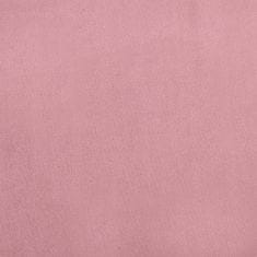 Vidaxl Dětská pohovka růžová 70 x 45 x 33 cm samet