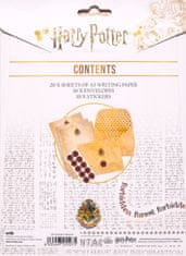 CurePink Dopisní sada Harry Potter: Erb Bradavic - Hogwarts (14,8 x 21 cm)