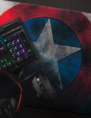 CurePink Herní podložka na stůl Marvel: Captain America (80 x 35 cm)