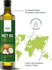 WoldoHealth® MCT olej 100% kokosového oleje 500 ml