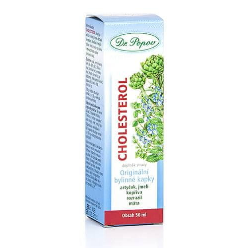 Dr. Popov Cholesterol, originální bylinné kapky, 50 ml Dr. Popov