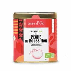 Terre  Zelený čaj 80g peche du Roussillon / Terre D'oc