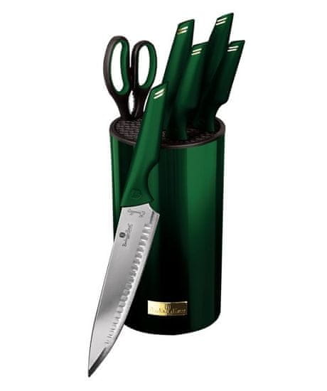 Berlingerhaus Sada nožů nerez 7 ks Emerald Collection ve stojanu