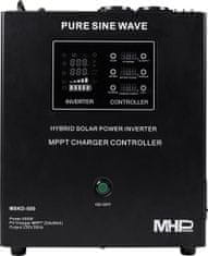 MHpower MHPower záložní zdroj MHPower MSKD-500-12, UPS, 500W, čistý sinus, 12V, solární regulátor MPPT