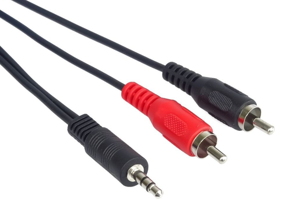 Levně PremiumCord kabel stereo jack 3,5mm-2xCINCH Male/Male, 10m