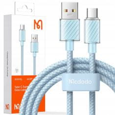 Mcdodo Kabel USB-C, Výkonný, Superrychlý, Mcdodo, 100W, 1,2M, modrý CA-3651