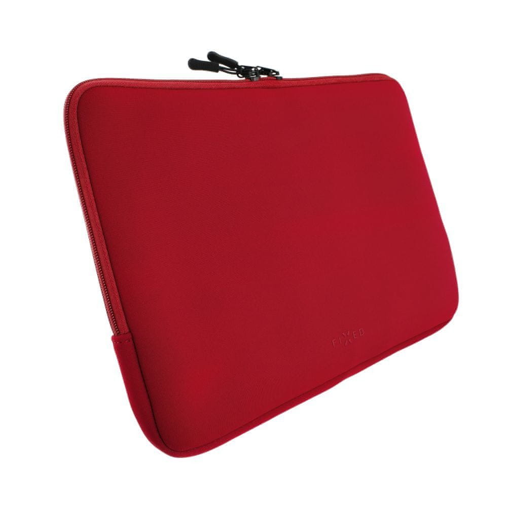 Levně FIXED Neoprenové pouzdro Sleeve pro notebooky o úhlopříčce do 14" FIXSLE-14-RD, červené
