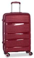 FABRIZIO Střední kufr Miami Wine Red