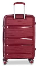 FABRIZIO Příruční kufr Miami Wine Red