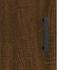 Vidaxl Skříň highboard hnědý dub 69,5 x 34 x 180 cm kompozitní dřevo