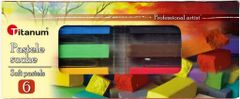 Titanum Suché pastelky pro děti 6 barev