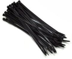 Dedra Černé kabelové pásky 200 x 4,8 mm 100 ks
