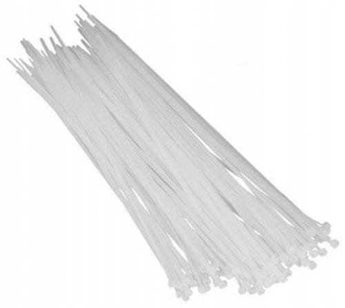 Dedra Bílé kabelové pásky 3,6 x 200 mm 100 ks