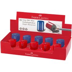 Faber-Castell Ořezávátko Grip mini 2001 modrá/červená