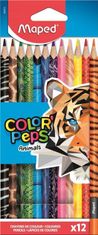 Maped Trojhranné tužky 12 barev Colorpeps Animals