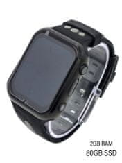Klarion Dětské černo-šedé 4G smart hodinky E10-2024 80GB s GPS a bezkonkurenční výdrží baterie