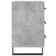 Greatstore Noční stolek betonově šedý 40 x 40 x 66 cm kompozitní dřevo