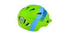 Etape Pluto Light dětská cyklistická helma zelená-modrá mat S-M