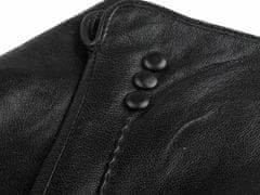 Kraftika 1pár (vel.l) černá dámské kožené rukavice s knoflíky