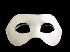 Kraftika 1ks 1 bílá karnevalová maska - škraboška k domalování