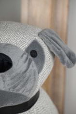 Isabelle Rose Dveřní zarážka pes buldok šedý 28 cm