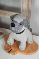 Isabelle Rose Dveřní zarážka pes buldok šedý 28 cm
