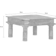 Massive Home Dřevěný konferenční stolek Medita - výběr velikosti