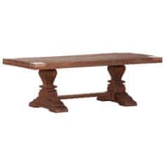 Massive Home Dřevěný konferenční stolek Medita ručně vyřezávaný