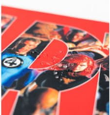 CurePink Herní podložka na stůl Marvel: Logo (80 x 35 cm)