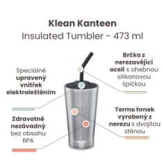 Klean Kanteen KLEAN Kanteen nerezový termohrnek Insulated Tumbler - brushed stainless 473 ml