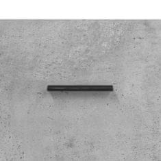 Greatstore Botník betonově šedý 60 x 35 x 105 cm kompozitní dřevo