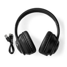 Nedis HPBT2261BK ANC Bluetooth headset, 16 hod provoz, černá