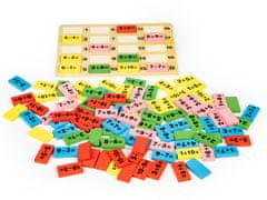 Vzdělávací matematické kostky domino s deskou