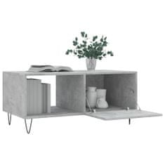 Greatstore Konferenční stolek betonově šedý 90x50x40 cm kompozitní dřevo