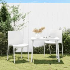 Greatstore Zahradní židle 2 ks bílé 50 x 46 x 80 cm polypropylen